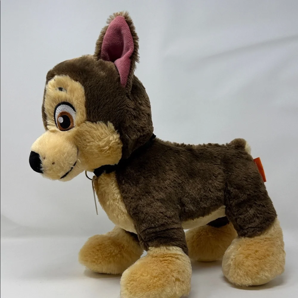 Paw Patrol Chase Build-a-Bear Plush Dog Toy with dog tag and collar 12”
